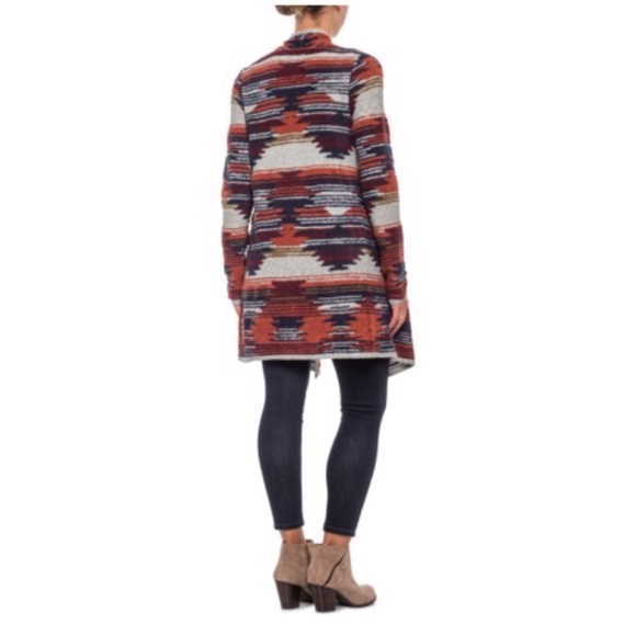 Lucky Brand Aztec Open Drape Sweater Cardigan XS - Picture 2 of 13